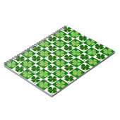 SlipperyJoe's green four-leaf clovers Saint Patric ノートブック (左側)