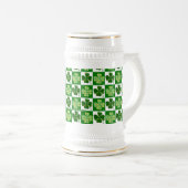 SlipperyJoe's green four-leaf clovers Saint Patric ビールジョッキ (正面右)