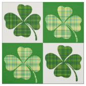 SlipperyJoe's green four-leaf clovers Saint Patric ファブリック (見本)