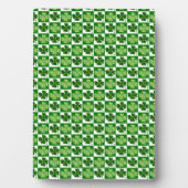 SlipperyJoe's green four-leaf clovers Saint Patric フォトプラーク (正面)