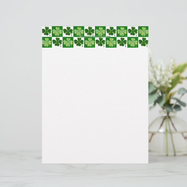 SlipperyJoe's green four-leaf clovers Saint Patric レターヘッド (スタンド正面)