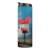 SlipperyJoe's happy Halloween glowing eyes zombies タンブラー (回転右)