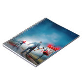 SlipperyJoe's happy Halloween glowing eyes zombies ノートブック (左側)