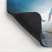 SlipperyJoe's happy Halloween glowing eyes zombies マウスパッド (コーナー)