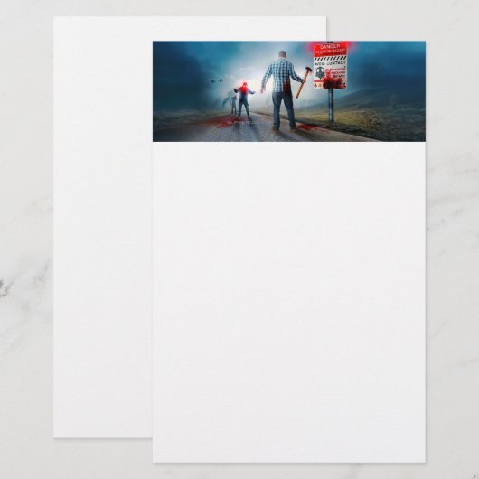 SlipperyJoe's happy Halloween glowing eyes zombies 便箋 (正面/裏面)