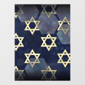 SlipperyJoe's Happy Hanukkahダビの複数の星 ウィンドウサイン (シート)