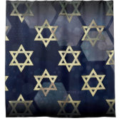 SlipperyJoe's Happy Hanukkahダビの複数の星 シャワーカーテン (正面)