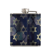SlipperyJoe's Happy Hanukkahダビの複数の星 フラスク (裏面)
