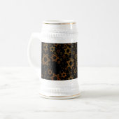 SlipperyJoe's Happy Hanukkahデイビッドの複数の星 ビールジョッキ (正面左)