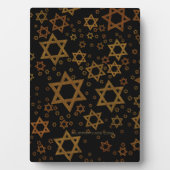 SlipperyJoe's Happy Hanukkahデイビッドの複数の星 フォトプラーク (正面)