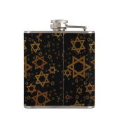 SlipperyJoe's Happy Hanukkahデイビッドの複数の星 フラスク (裏面)
