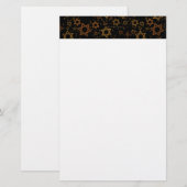 SlipperyJoe's Happy Hanukkahデイビッドの複数の星 便箋 (正面/裏面)