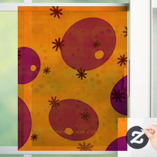 SlipperyJoe's Happy Hanukkahユダヤ人ヘブライ語ゼリー – f ウィンドウサイン (ホーム)