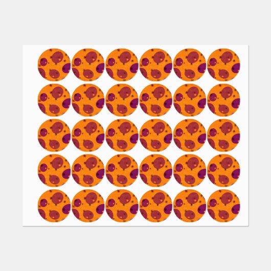 SlipperyJoe's Happy Hanukkahユダヤ人ヘブライ語ゼリー – f ラベル (シート)