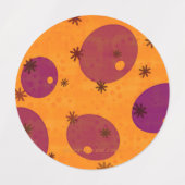 SlipperyJoe's Happy Hanukkahユダヤ人ヘブライ語ゼリー – f ラベル (デザイン1)