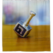 SlipperyJoe's Happy Hanukkah四面回転 シャワーカーテン (正面)