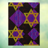 SlipperyJoe's Happy Hanukkah Star of David(ユダヤ教)メノ ウィンドウサイン (シート3)