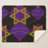 SlipperyJoe's Happy Hanukkah Star of David（ユダヤ教）メノ シェルパブランケット (正面(横))