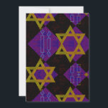 SlipperyJoe's Happy Hanukkah Star of David（ユダヤ教）メノ シーズンカード<br><div class="desc">SlipperyJoe's Happy Hanukkahダビデ（ユダヤ教）メノラーのスターDreidel芸術的お祝いキャンドルユダヤ教ヘブライ語ハヌカー（ユダヤ教の祭り）ギフト装飾宗教文化の伝統の幾何学的な象徴的なデザイン深さコントラスト順序の対称性</div>