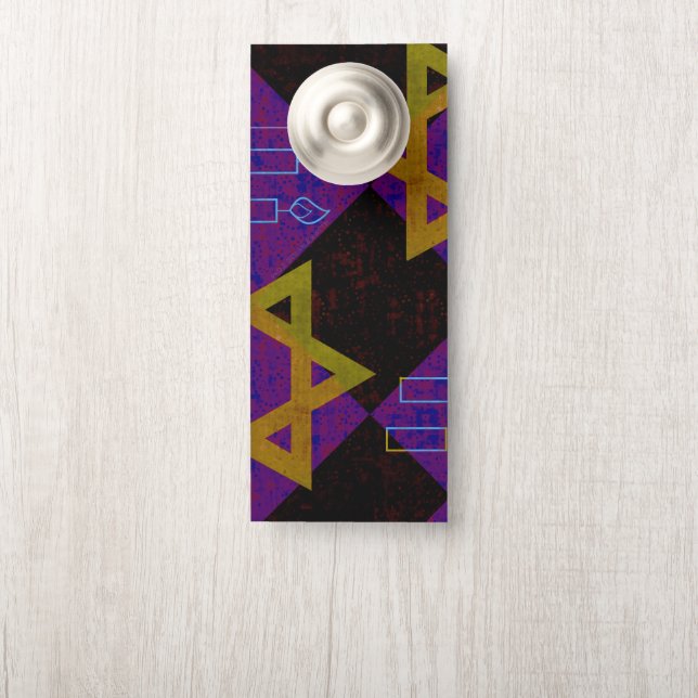 SlipperyJoe's Happy Hanukkah Star of David（ユダヤ教）メノ ドアノブサイン (ノブ)