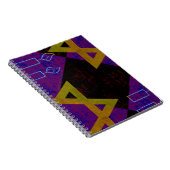 SlipperyJoe's Happy Hanukkah Star of David（ユダヤ教）メノ ノートブック (右側)