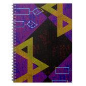 SlipperyJoe's Happy Hanukkah Star of David（ユダヤ教）メノ ノートブック (正面)