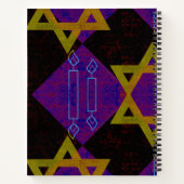SlipperyJoe's Happy Hanukkah Star of David(ユダヤ教)メノ ノートブック (裏面)