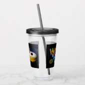 SlipperyJoe's Happy Hanukkah Star of David coin me アクリルタンブラー (左)