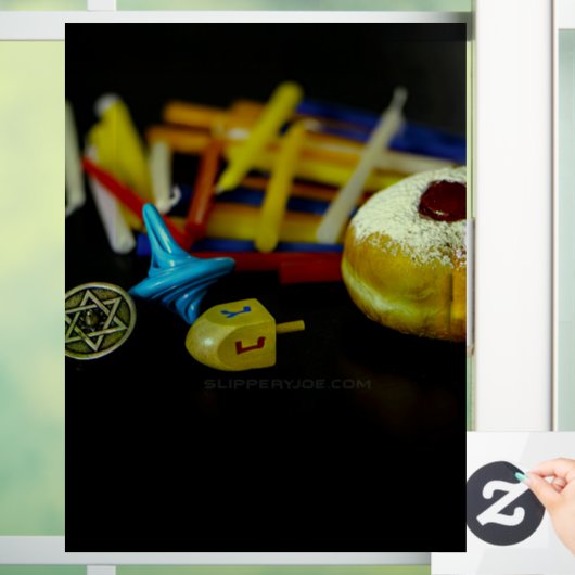 SlipperyJoe's Happy Hanukkah Star of David coin me ウィンドウサイン (ホーム)