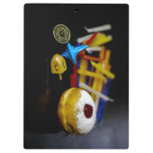 SlipperyJoe's Happy Hanukkah Star of David coin me クリップボード (裏面)