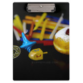 SlipperyJoe's Happy Hanukkah Star of David coin me クリップボード (正面)