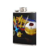 SlipperyJoe's Happy Hanukkah Star of David coin me フラスク (左)