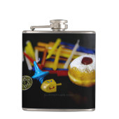 SlipperyJoe's Happy Hanukkah Star of David coin me フラスク (正面)