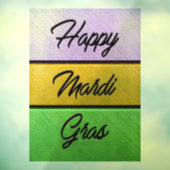 SlipperyJoe's Happy Mardi Gras purple金ゴールドgreen b ウィンドウサイン (シート3)