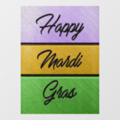 SlipperyJoe's Happy Mardi Gras purple金ゴールドgreen b ウィンドウサイン (シート)