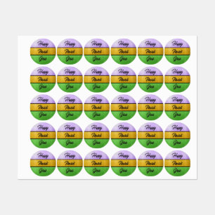 SlipperyJoe's Happy Mardi Gras purple金ゴールドgreen b ラベル