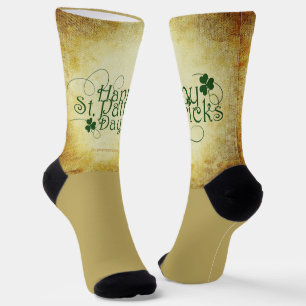 SlipperyJoe's Happy St. Patrick's Day 3リーフc ソックス