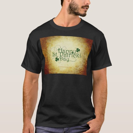 SlipperyJoe's Happy St. Patrick's Day 3リーフc Tシャツ (正面)