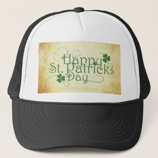 SlipperyJoe's Happy St. Patrick's Day holiday Iris キャップ (正面)