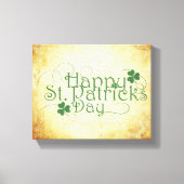 SlipperyJoe's Happy St. Patrick's Day holiday Iris キャンバスプリント (正面)