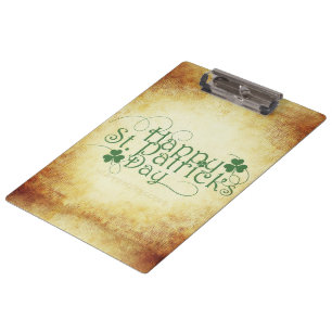 SlipperyJoe's Happy St. Patrick's Day holiday Iris クリップボード