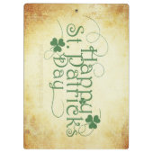 SlipperyJoe's Happy St. Patrick's Day holiday Iris クリップボード (裏面)
