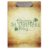 SlipperyJoe's Happy St. Patrick's Day holiday Iris クリップボード (正面)