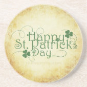 SlipperyJoe's Happy St. Patrick's Day holiday Iris コースター (正面)