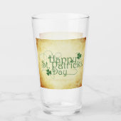 SlipperyJoe's Happy St. Patrick's Day holiday Iris タンブラーグラス (正面)