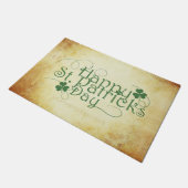 SlipperyJoe's Happy St. Patrick's Day holiday Iris ドアマット (アングル)