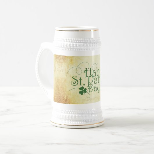 SlipperyJoe's Happy St. Patrick's Day holiday Iris ビールジョッキ (正面左)