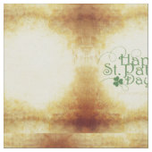 SlipperyJoe's Happy St. Patrick's Day holiday Iris ファブリック (クローズアップ)