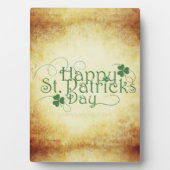 SlipperyJoe's Happy St. Patrick's Day holiday Iris フォトプラーク (正面)