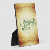 SlipperyJoe's Happy St. Patrick's Day holiday Iris フォトプラーク (側面)